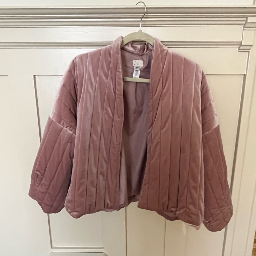 Velvet Mini Swing Coat